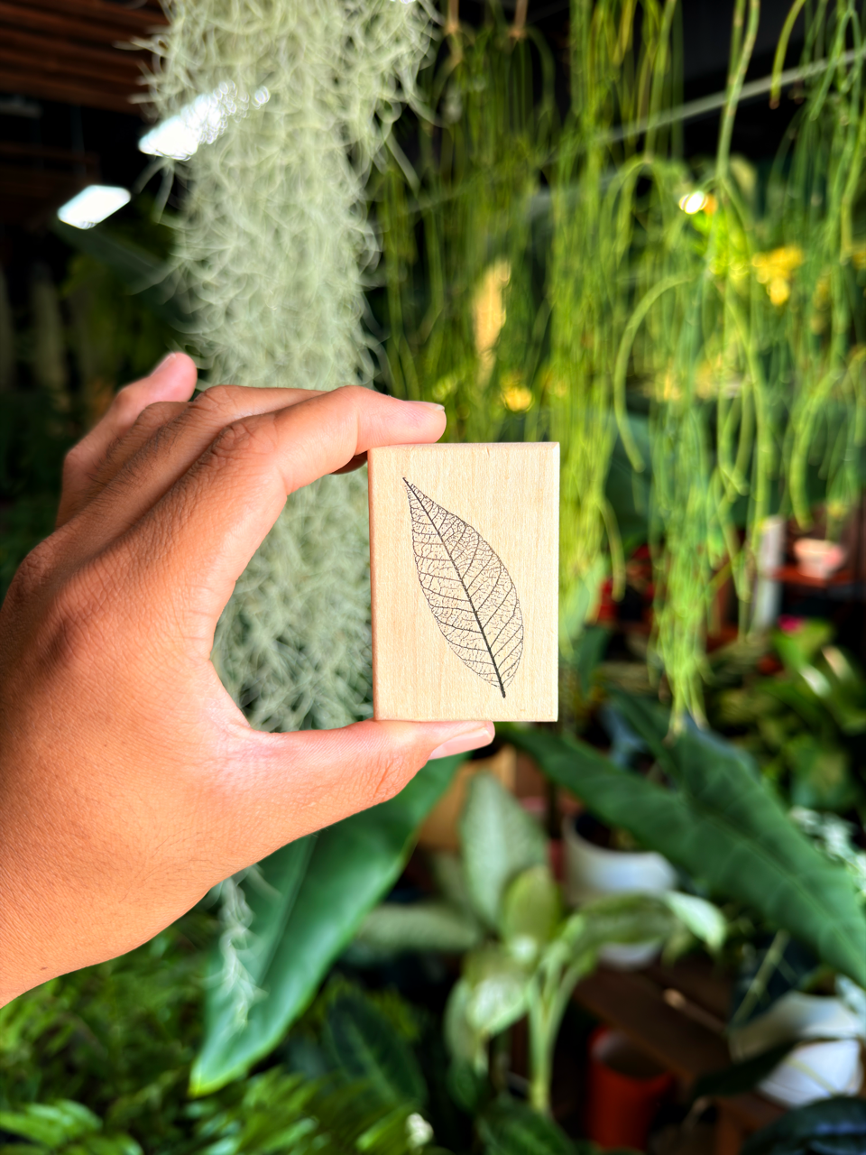 Leaf Wooden Stamp