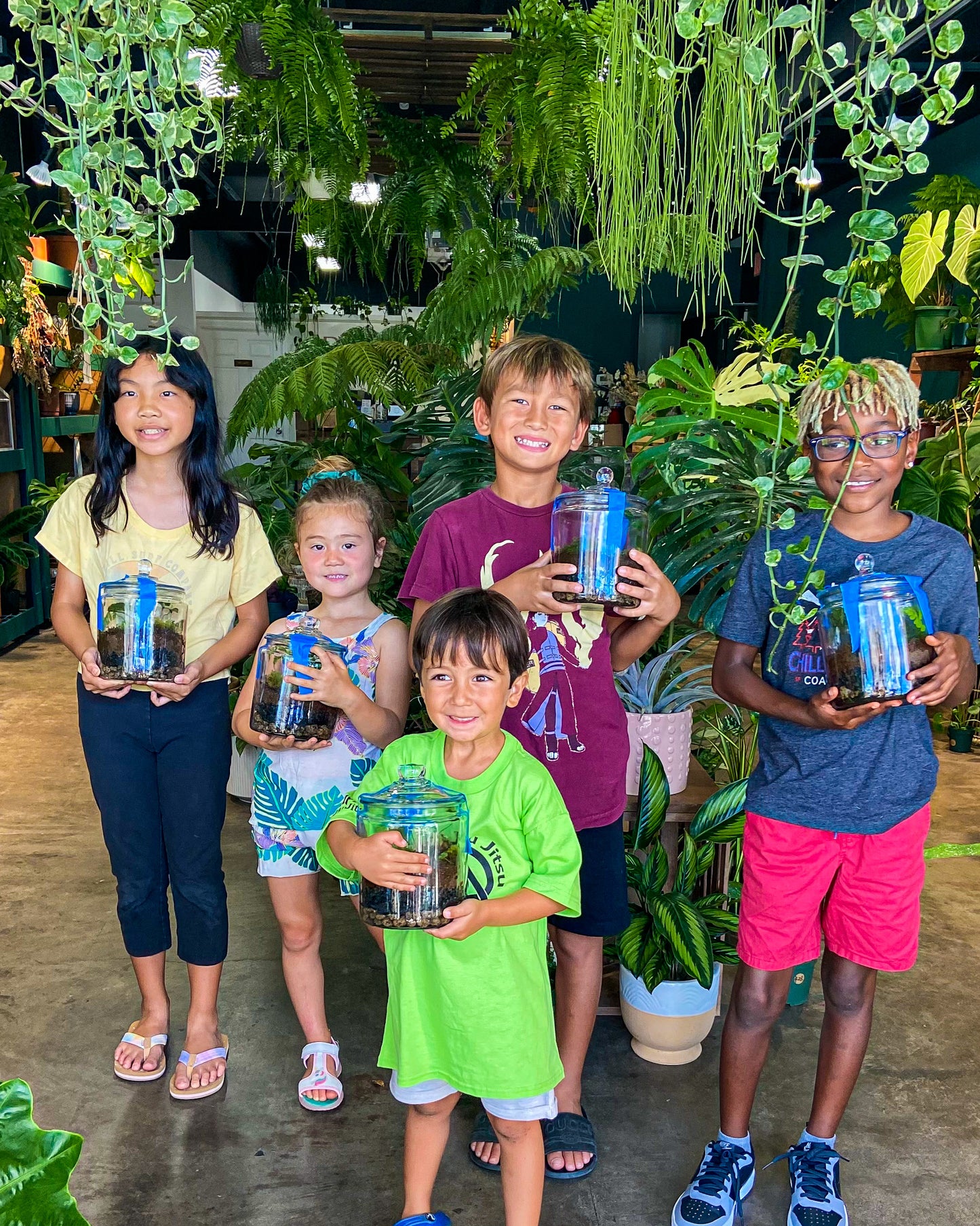 July 9th Terrarium Workshop for kids.
