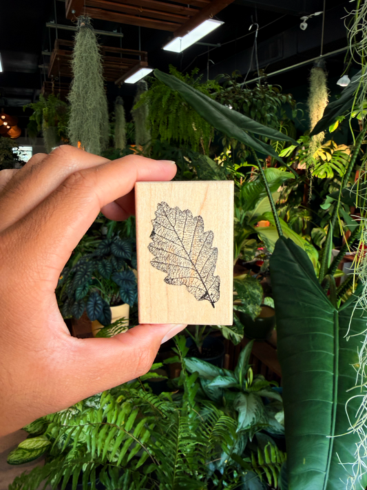 Leaf Wooden Stamp
