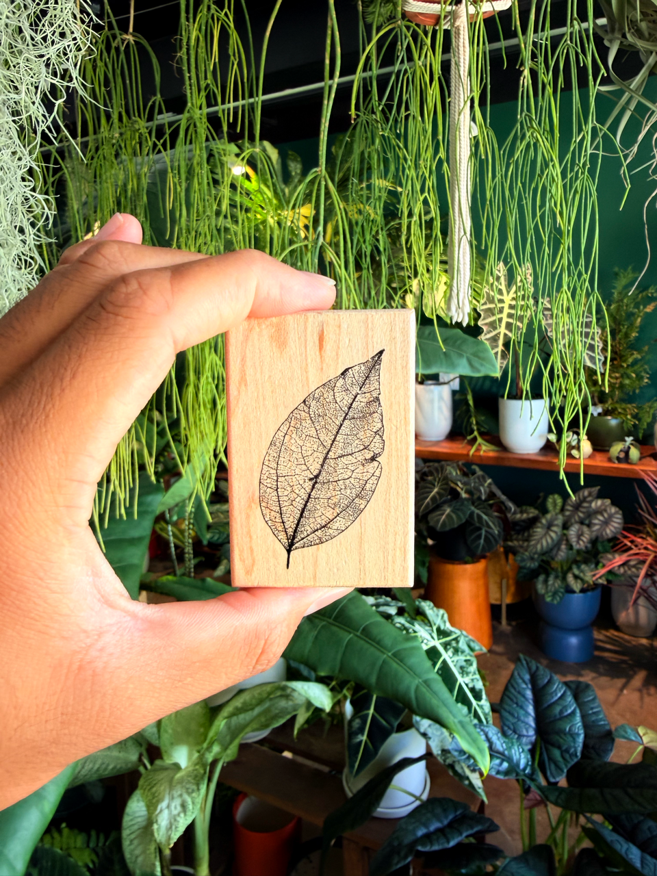 Leaf Wooden Stamp