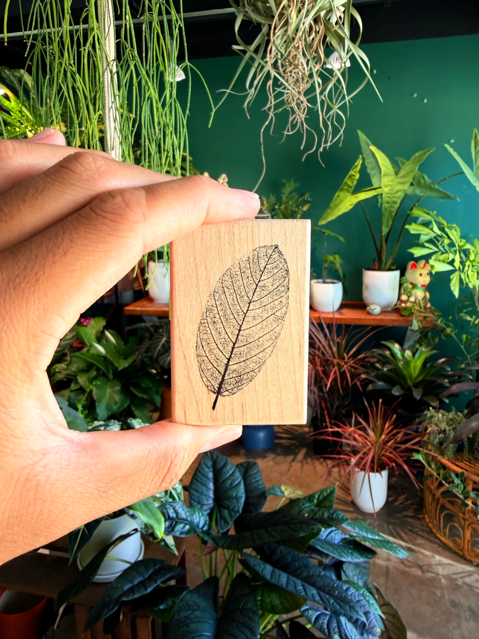 Leaf Wooden Stamp